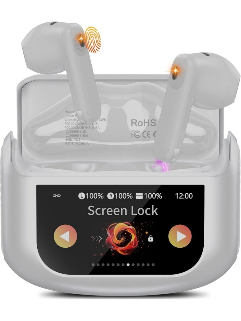 Bluetooth Wireless Earbuds with Touch Control, 48H Battery, ANC & IPX7